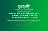 Presentación de PowerPoint · compostaje. Niveles de reciclado existentes en España y objetivos fijados por la normativa europea: sostenibilidadresiduos.es. Plataforma para el intercambio