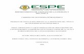 DEPARTAMENTO DE CIENCIAS DE LA ENERGÍA Y MECÁNICArepositorio.espe.edu.ec/bitstream/21000/20734/1/T-ESPEL... · 2019-09-03 · ii DEPARTAMENTO DE CIENCIAS DE LA ENERGÍA Y MECÁNICA