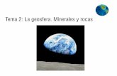 Tema 2: La geosfera. Minerales y rocas · Se mide con la escala de Mohs, 10 minerales ordenados por orden de dureza desde el mineral más blando el talco (dureza 1) hasta el más