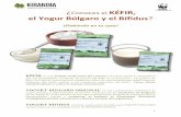 Conoces el KÉFIR, el Yogur Búlgaro y el Bífidus - Recetas_yogures_y_kefir.pdf · 1 ¿Conoces el KÉFIR, el Yogur Búlgaro y el Bífidus? ¡Elabóralo en tu casa! KÉFIR: es una