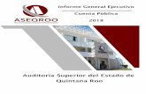 Auditoría Superior del Estado de Quintana Roo General... · Informe General Ejecutivo Cuenta Pública 2018 5 Auditoría Superior del Estado de Quintana Roo NPASNF Normas Profesionales