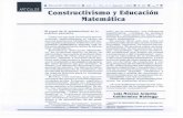  · Constructivismo y Educación Matemática El papel de la epistemología en la práctica educativa Cada vez son rnás Ios autores que re- conocen explicitamente el hecho de ...