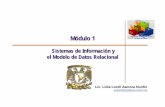 Modulo 1 Sistemas de Informacion - UNAM · 2018-08-27 · z Modelado de datos. Casos Prácticos z Herramientas CASE. Módulo 1 ... zLos cuatro componentes principales de un sistema