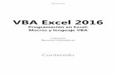 VBA Excel 2016 - Ediciones ENI · Ediciones ENI VBA Excel 2016 Programación en Excel: Macros y lenguaje VBA Colección Recursos Informáticos Contenido