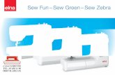 Sew Fun – Sew Green – Sew ZebraCon sus colores vivos y sus selecciones de puntadas sencillas, las Sew Fun, Sew Green y Sew Zebra ayudarán a los principiantes ... a los principiantes