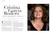 ENTREVISTA Cristina García Rodero · 2016-11-30 · 10 11 ENTREVISTA Perfeccionista y valiente, así es Cristina García Rodero, la primera fotógrafa española en entrar en la Agencia