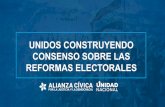 UNIDOS CONSTRUYENDO CONSENSO SOBRE LAS REFORMAS ELECTORALES - Alianza Cívica por la ... · 2019-12-12 · UNIDOS CONSTRUYENDO CONSENSO SOBRE LAS REFORMAS ELECTORALES. LAS REFORMAS