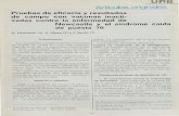 Artículos originalesArtículos originales Pruebas de eficacia y resultados de campo con vacunas inacti-vadas contra la enfermedad de Newcastle y el síndrome caída de puesta 76 D.