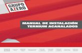 MANUAL DE INSTALACIÓN TERNIUM ACANALADOSgrupoazero.mx/docs/Ternium_Acanalados_Manual.pdfIdeal para cubiertas compuestas, se usa como sustrato resistente (deck) y para fachadas. No