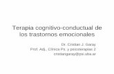 Terapia cognitivo-conductual de los trastornos …...El estado de la cuestión en la teoría y la terapia cognitiva. En I. Caro (Ed.), Manual de psicoterapias cognitivas. Estado de