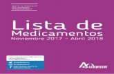 recetarios@liche.cl Lista debienestarbdd.cl/descargas-bdd/liga-chilena-epilepsia-lista-medicamentos.pdf · Medicamentos Noviembre 2017 - Abril 2018 Lista de Solicite su recetario