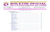 Diputación de León BOLETÍN OFICIAL · Decreto 1/2019, de 1 de abril, del Presidente de la Junta de Castilla y León son las que a continuación se relacionan por orden de presentación