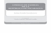 CÓDIGO DE FAMILIA DE LA REPÚBLICA DE NICARAGUA · Las ideas expresadas en el presente libro son de responsabilidad exclusiva de sus autores y no comprometen el pensamiento de la