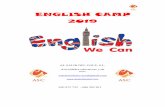 ENGLISH CAMP 2019 - Al Salir del Cole S.L.alsalirdelcolesl.com/wp-content/uploads/2019/04/english-camp-3cantos-2019.pdf · Pusimos toda la ilusión, las ganas y el entusiasmo, para
