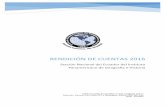 Rendición de Cuentas 2016 - Gob · 2017-05-18 · Propuestas de proyectos convocatoria IPGH 2017. 5. Socialización de avance de proyectos convocatoria IPGH 2016. ... Convocatoria
