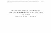 Programación didáctica Lengua castellana y literatura 1º ...iesjuangoytisolo.es/images/Departamentos/lengua/Programacin-1-ESO--2017-2018.pdfLengua castellana y literatura 1º ESO