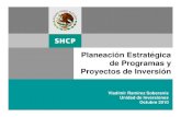 Planeación Estratégica de Programas y Proyectos …ampres.com.mx/assets/vladimir_ramirez.pdflas estrategias y la presupuestación En los ejercicios de planeación El gasto de inversión