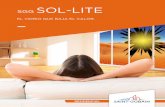SGG SOL-LITE · El vidrio que baja el calor. DESCRIPCIÓN SGG SOL-LITE es un vidrio a capa de control solar reflectivo diseñado para controlar el calor al interior del hogar, permitiendo