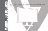 24 Class Slim HD Widescreen Monitor MANUAL DEL USUARIO · • Standard es para un entorno general de Windows, y es el ajuste del monitor por defecto. • Juego, optimizado para los