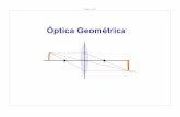 Óptica Geométricacontent.njctl.org/courses/science-espanol/ap-physics-b-en-espanol/... · (Los dos ángulos son medidos desde la línea normal a la ... Rayo incidente Rayo reflejado