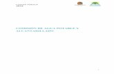 COMISIÓN DE AGUA POTABLE Y ALCANTARILLADO · 2019-12-10 · alcantarillado, cuya constitución y funcionamiento son regulados por la Ley de agua potable y alcantarillado y disposiciones