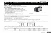Relé de monitorización de tensión trifásica · K8AK-PW 3 Especificaciones Rango de frecuencia de entrada 50/60 Hz Capacidad de sobrecarga Entrada continua al 115% de entrada máxima.