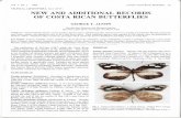 TROPICAL LEPIDOPTERA, 3(1): 25-33 NEW AND ADDITIONAL RECORDS OF COSTA RICAN BUTTERFLIES · 2019-11-06 · Vol. 3 No. 1 1992 AUSTIN: Costa Rican Butterflies 25 TROPICAL LEPIDOPTERA,