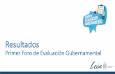 Primer Foro de Evaluación Gubernamental · 1 Colegio de Contadores Públicos de León A.C. Colegio de Profesionales de Enfermería A.C. ... 1 1% 2 2% 3 9% 4 26% 5 62% Registro. En