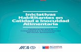 Iniciativas Habilitantes en Alimentaria · del IICA en Chile firmaron un convenio de cooperación técnica con el objetivo de apoyar el fortalecimiento de la capacidad institucional