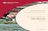 Evaluación de Programa País HondurasSERIE DE EVALUACIONES PROGRAMA PAÍS Evaluación de Programa País Honduras 2013-2016 ORGANIZACIÓN DE LAS NACIONES UNIDAS PARA LA ALIMENTACIÓN