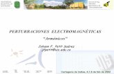 PERTURBACIONES ELECTROMAGNÉTICAS “Armónicoseia.udg.es/~secse/armonicos_creg_alure-jfps.pdf · Cómo se evidencia la existencia de Armónicos ? Se dice que una señal tiene perturbaciones