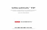 UltraDish TP - RF elementsNúmero de Parte de Guía de Usuario: UG-ULD-TP-4PACK_v3. V UltraDish™ TP 2 ID Producto Dimensiones Peso Ganancia Plataformas Inalámbricas Compatibles