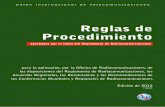 Reglas de Procedimiento - ITU...Reglas de Procedimiento + rev.6 aprobadas por la Junta del Reglamento de Radiocomunicaciones para la aplicación, por la O˜ cina de Radiocomunicaciones,