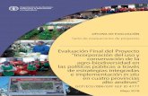 Evaluación Final del Proyecto “Incorporación del uso y ...Descentralización COPROBICH ... UTPL Universidad Técnica Particular de Loja ... (MAG), la Fundación Heifer y los Gobiernos