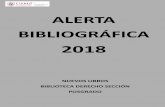 ALERTA BIBLIOGRÁFICA · alerta bibliogrÁfica 2018 nuevos libros biblioteca derecho secciÓn posgrado