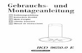 Libretto Istruzioni K.ppersbusch (DE, GB, FR, IT, ES) · ES Manual de instrucciones IT FR GB DE IKD 9650.0 E. ES 52 ÍNDICE ... un trapo mojado y detergente líquido neutro. ES 54