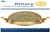 rotarychapultepec.orgrotarychapultepec.org/assets/boletín-31-de-mayo-2018.pdf · requisitos de asistencia e instar a los socios a participar de otra manera como, por ejemplo, desempeñando
