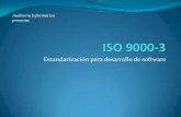 Auditoría Informática presentaaniei.org.mx/paginas/uam/CursoAI/iso_9000-3_pre.pdf · • ISO 9000-3 se usa si se desarrolla, provee, instala, y se da mantenimiento a software de