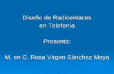 Diseño de Radioenlaces en Telefonía Presenta: M. en C ... · DIFRACCIÓN DEL DESPEJAMIENTO DEL TRAYECTO (Rec. UIT-R PN.530-5) La pérdida por difracción dependerá del tipo de