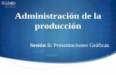 Administración de la producción · 2014-05-12 · animaciones a la transición de las diapositivas. Presentación con Diapositivas. Esta ficha permite iniciar la presentación ya
