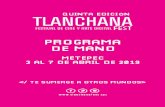 PROGRAMA DE MANO - Toluca ·  MIÉRCOLES 3 DE ABRIL, 2019 MUSEO DEL BARRO 11:00 Documental 03 - Clasificación: B Título Director País Duración