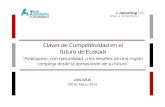 Claves de Competitividad en el futuro de Euskadi · 2020-03-13 · Claves de Competitividad en el futuro de Euskadi “Anticiparse, con naturalidad, a los desafíos de una región
