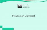 Centros de Integración Juvenil, A. C. - Prevención Universal · 2014-08-20 · Modalidades de intervención preventiva Clásica Actual Primaria Interviene antes de que surja el