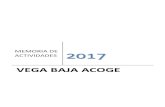 MEMORIA DE ACTIVIDADES - Vega Baja Acoge · MEMORIA ACTIVIDADES 2017 4 3. ESTRUCTURA DE VEGA BAJA ACOGE 3.1. Organigrama de la Asociación. 3.2. Equipo Técnico Para el desarrollo