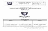 Control de Documentos - Ayuntamiento de Cd. Madero5.10 Jefe de Área Subdirector Le informan al solicitante en caso de ser necesario el trámite de permisos adicionales. 5.11 Solicitante