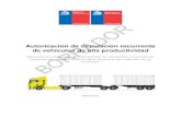 Autorización de circulación recurrente de vehículos …...Manual para el proceso de autorización de circulación recurrente de camiones que exceden la normativa de peso vehicular