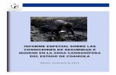 INFORME ESPECIAL SOBRE LASCONDICIONES DE ......Informe especial sobre las condiciones de seguridad e higiene en la zona carbonífera del estado de Coahuila I. PRESENTACIÓN La Comisión