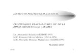 INSTITUTO POLITECNICO NACIONAL PROPIEDADES FRACTALES …acacia.org.mx/busqueda/pdf/mesa1117_-_Alexander_Balankin.pdf · • Esta investigación se inspira en los trabajos de Mandelbrot,