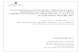 TRANSFERENCIAS AUTOMÁTICAS, …...2017 - “Año de las Energías Renovables” Ministerio del Interior, Obras Públicas y Vivienda Av. Leandro N. Alem 168 - (C1003) CABA P á g i