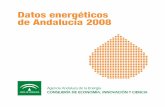 Datos energéticos de Andalucía 2008 · Con un crecimiento del 58,8%, los 3.399,3 MW renovables existentes en 2008 suponen ya el 29% de la potencia total instalada en Andalucía,